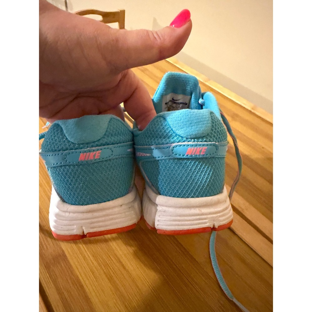 Nike Lunar Forever 4 Womens Running Shoes Blue Pink 554900-411 Size 6.5